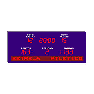 Placar Eletrônico Poliesportivo com Jornal Eletrônico HS5020-J